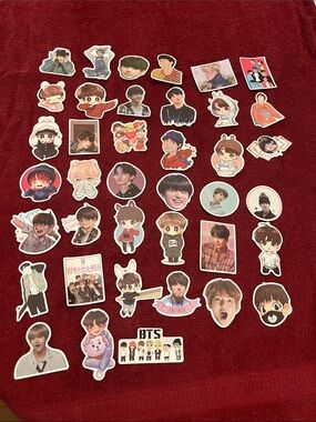 BTS K-Pop Sticker Set - 39 piece Multicolor